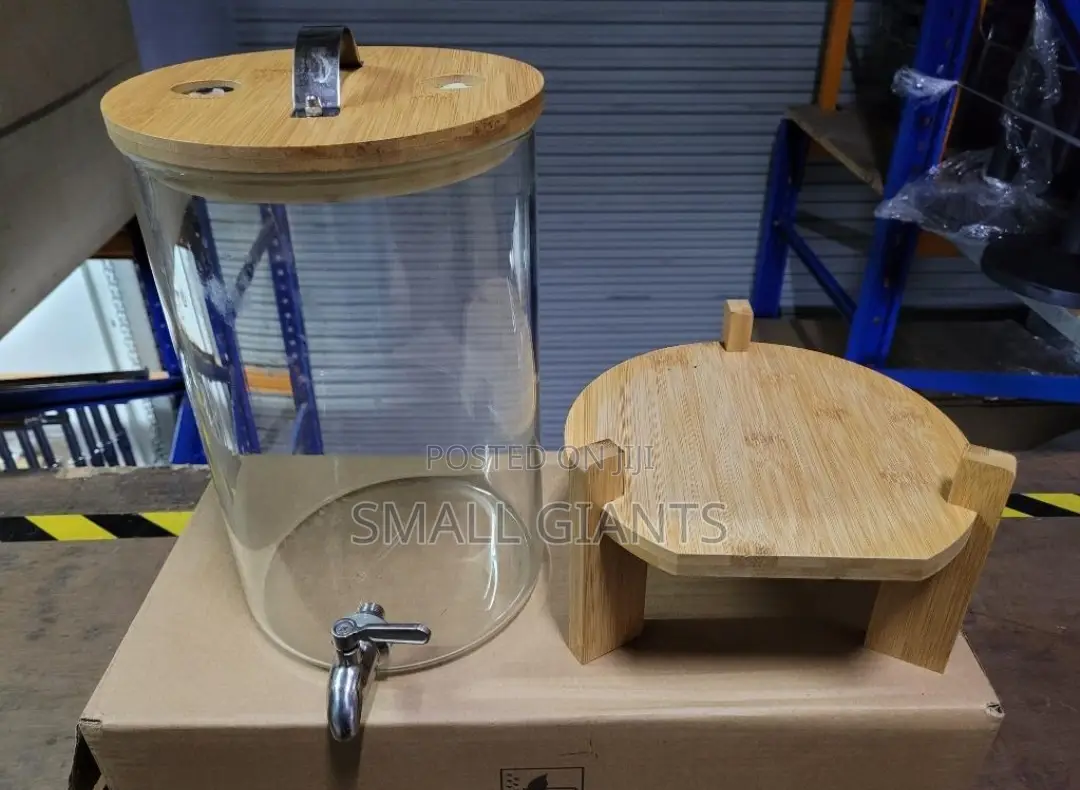 Wood Glass Water Dispenser