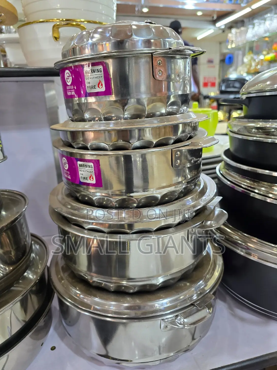 4pcs Double Deck Heat Preservation Containers