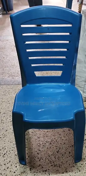 Armless Chair With Stripes