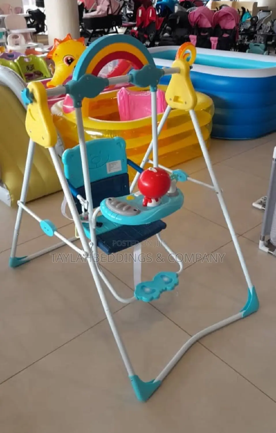 Baby Links Baby Rainbow Swing Chair With Music