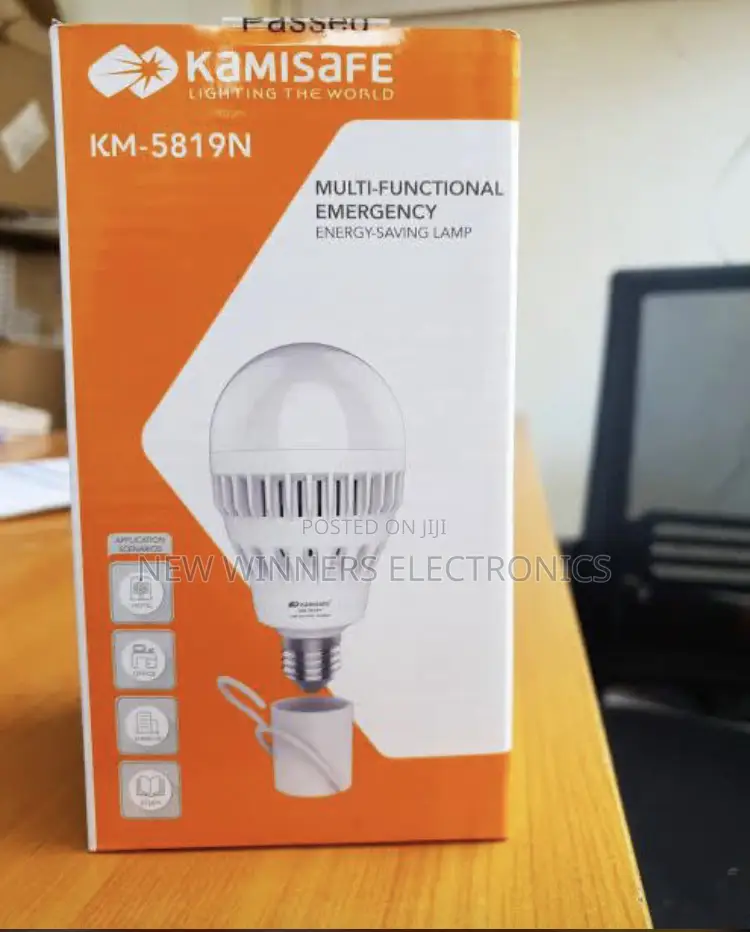 Kamisafe Multifunctional Recheageble Back Up Light Bulb