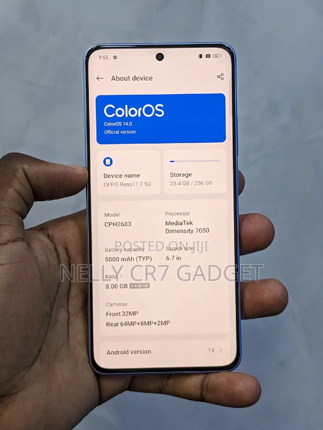 Oppo Reno11 F 256 GB Blue