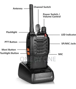 Baofeng Walkie Talkies Long Range Rechargeable a Pair