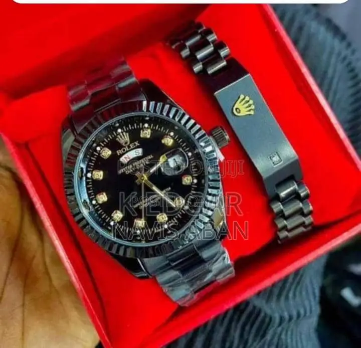 Rolex Black With Bracelete