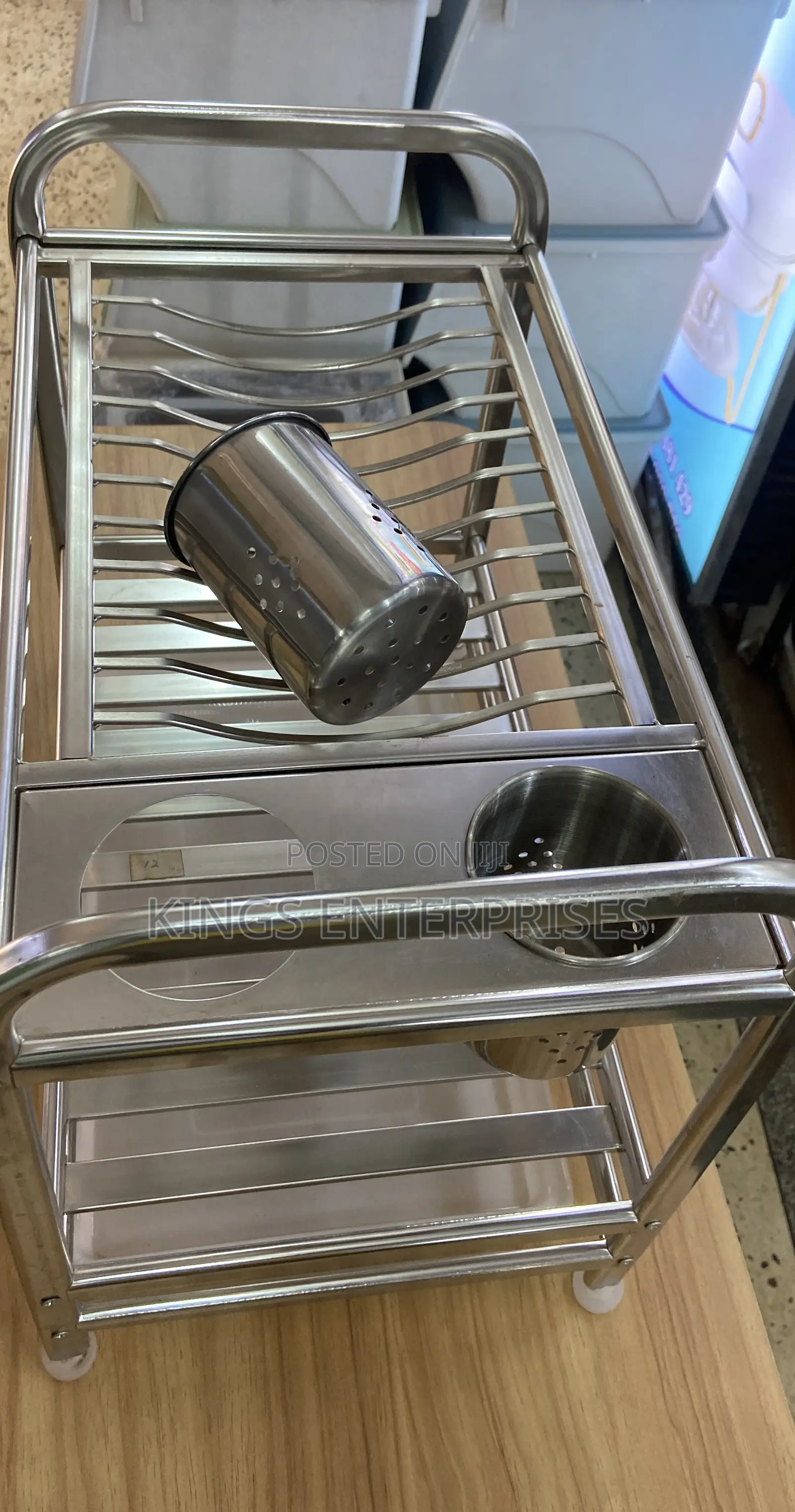 2 Layer Stainless Dish Rack and Drainer