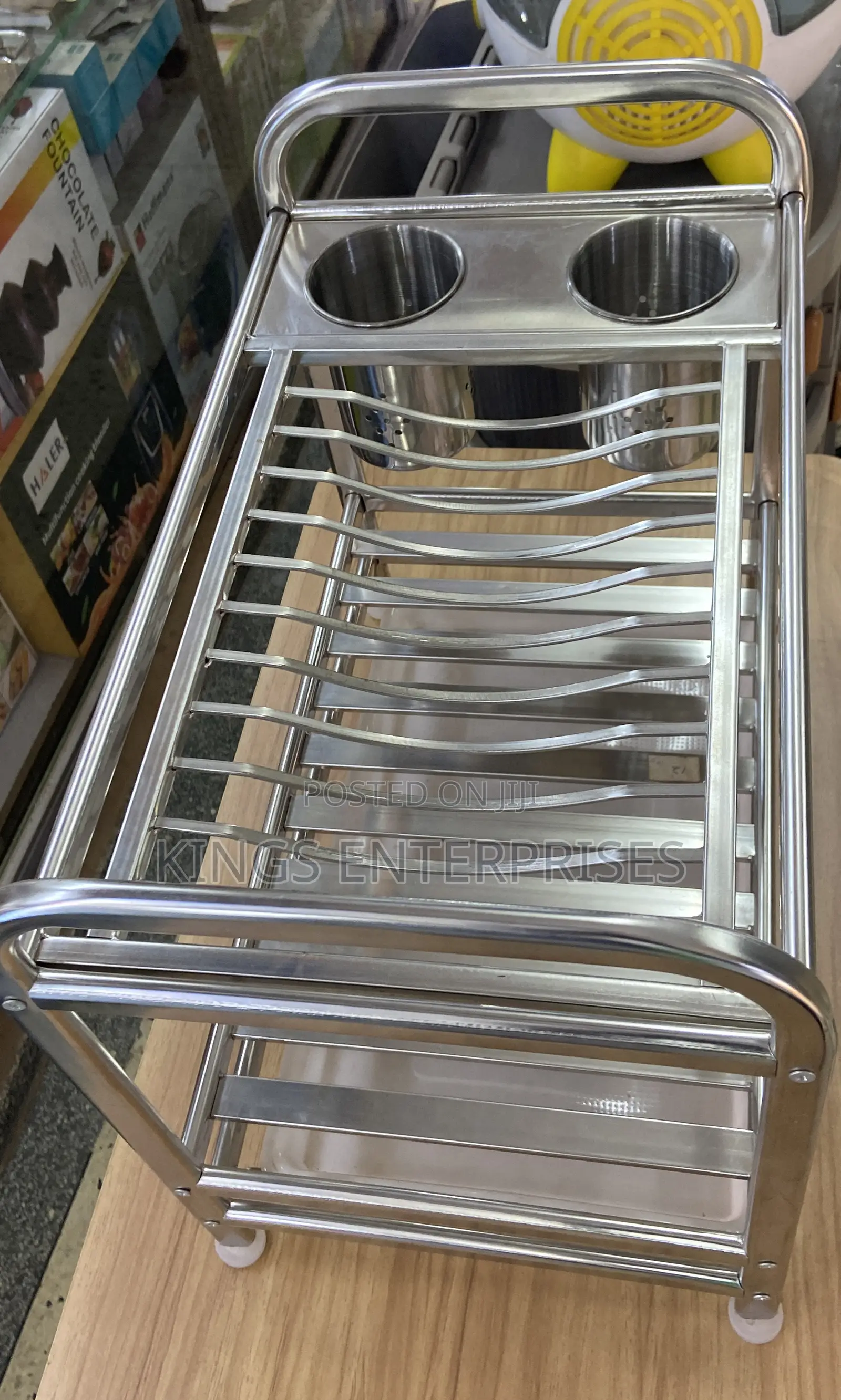 2 Layer Stainless Dish Rack and Drainer