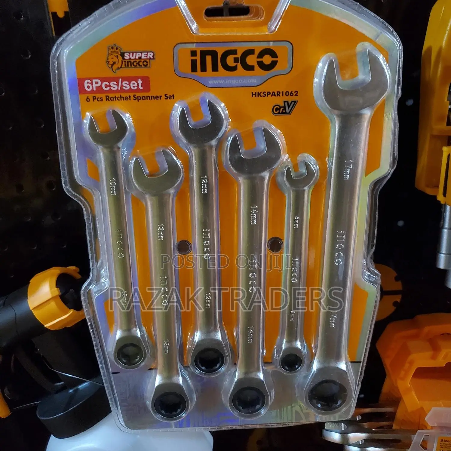Ingco 6pcs Ratchet Spanner Set