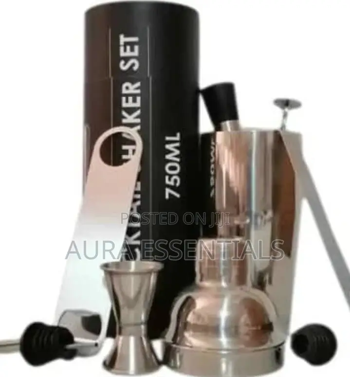 Cocktail Shaker Set, 8 Piece Bartender Drink Mixing Kit