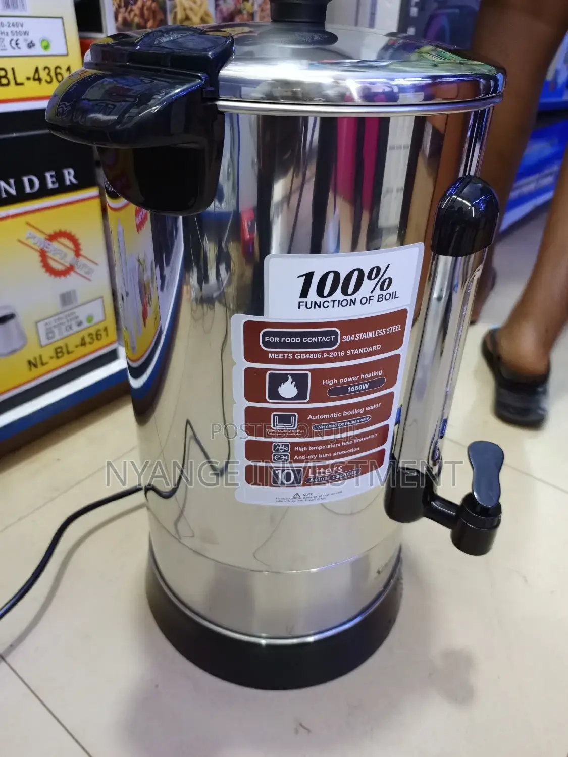 Hot Water Electric Water Boiler. 10 Litres Hot Water Boiler