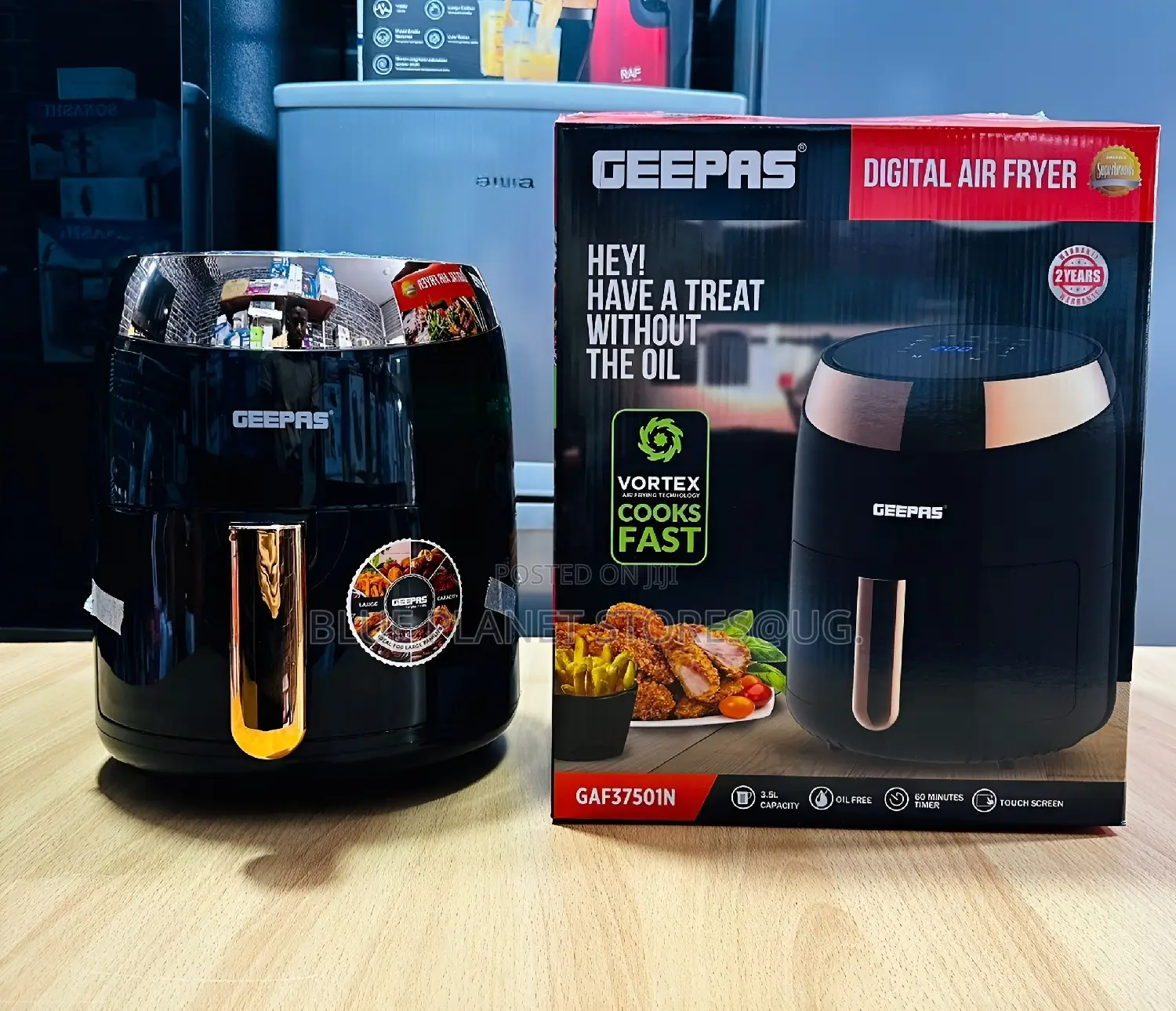GEEPAS 3.5litres Digital Air Fryers \\ 1500w \\ GAF-37501N.