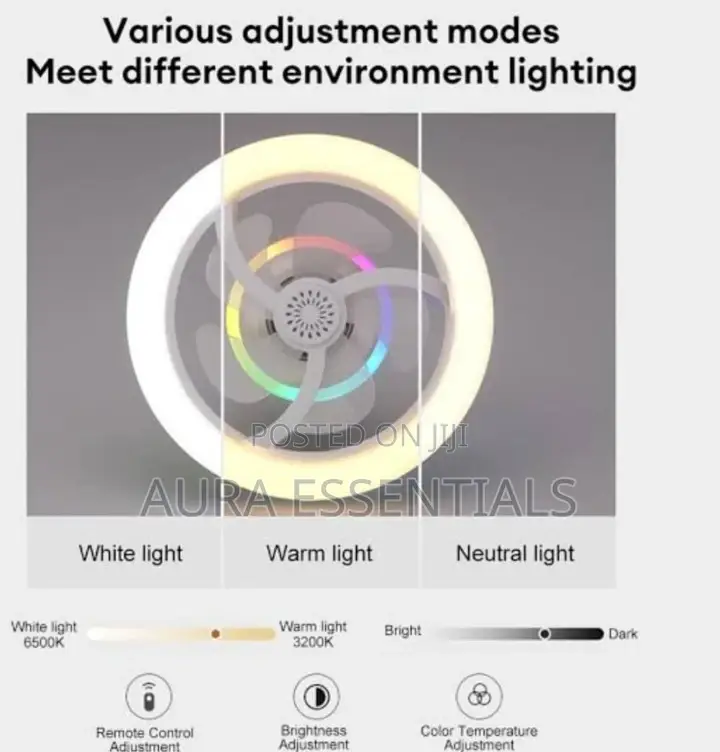 Modern Intelligent Rotation Ceiling Fan