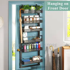 6-Tier Hanging Pantry Door Organizer Rack