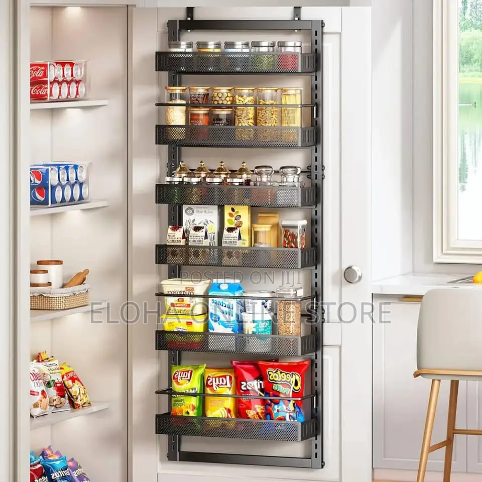 6-Tier Hanging Pantry Door Organizer Rack