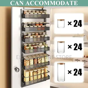 6-Tier Hanging Pantry Door Organizer Rack