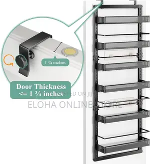 6-Tier Hanging Pantry Door Organizer Rack