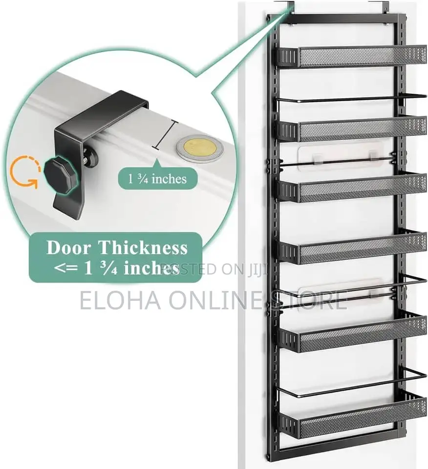 6-Tier Hanging Pantry Door Organizer Rack