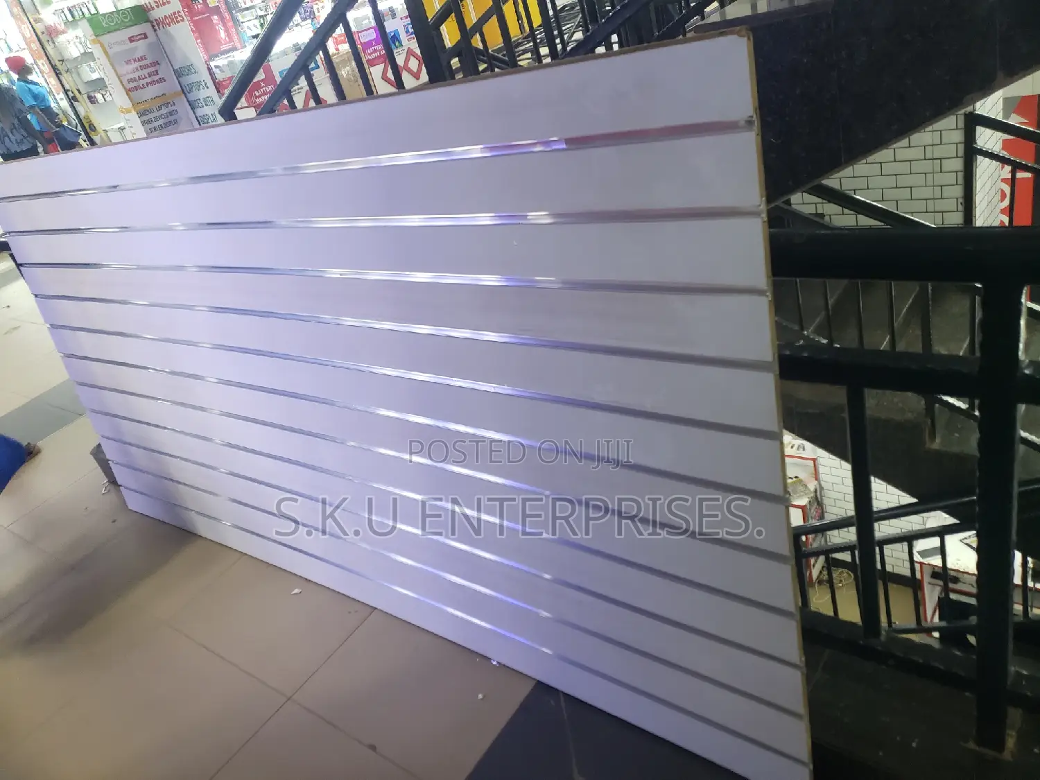 MDF White Display Boards.