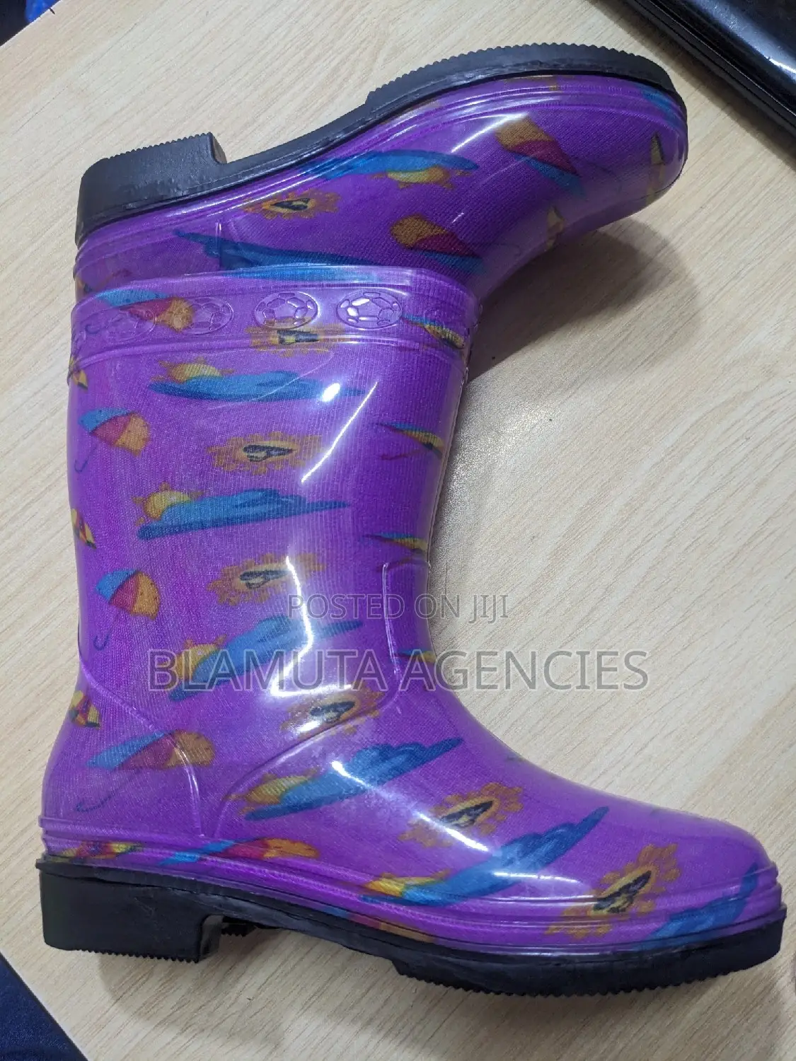 Kids Gumboots (Animal Print