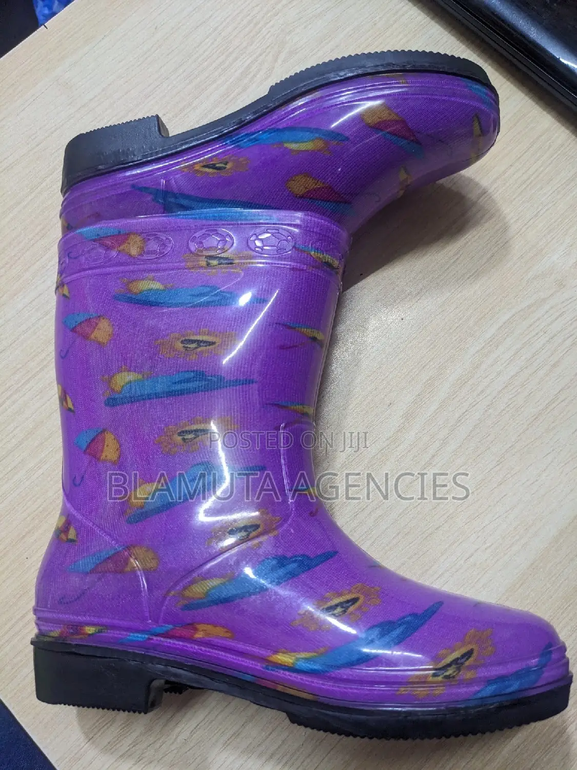 Kids Gumboots (Animal Print