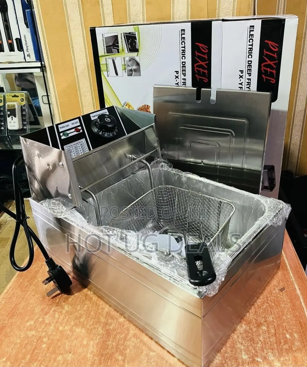 Pixel Commercial Deep Fryer 6l - Silver