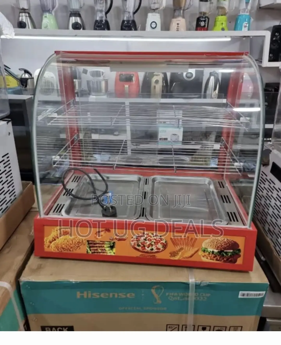 Cmmerical Electric Food Display Warmer Glass