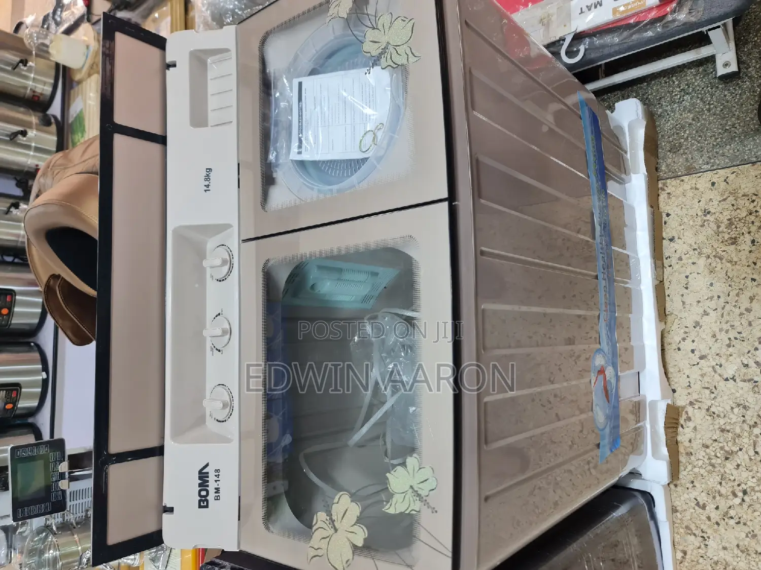 Boma Twin Tub Semi Automatic Washing Machine 14.8kgs