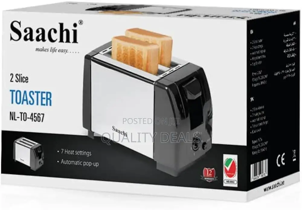 Saachi 2 Slice Bread Toaster