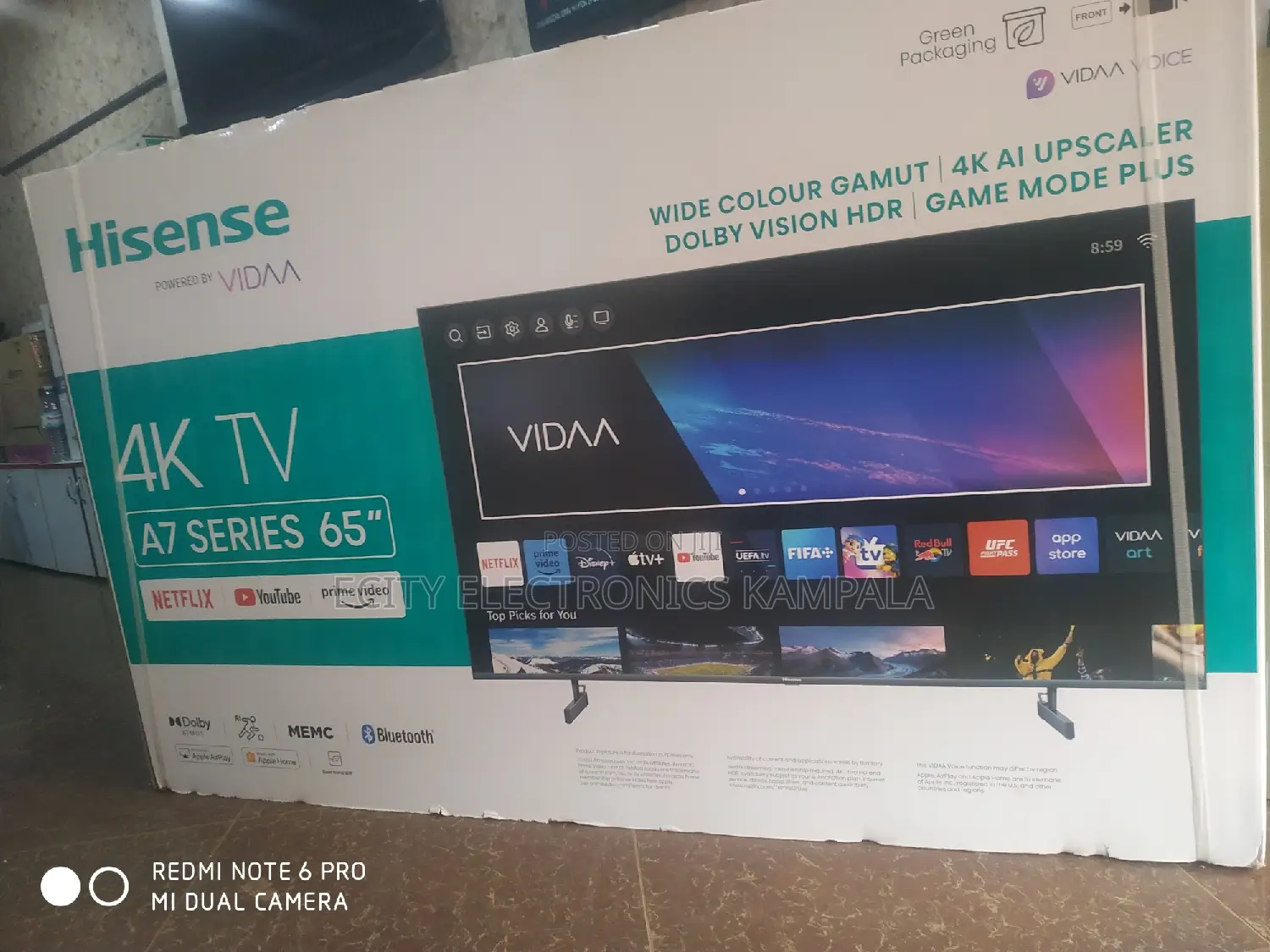 65"Inch Hisense Tv