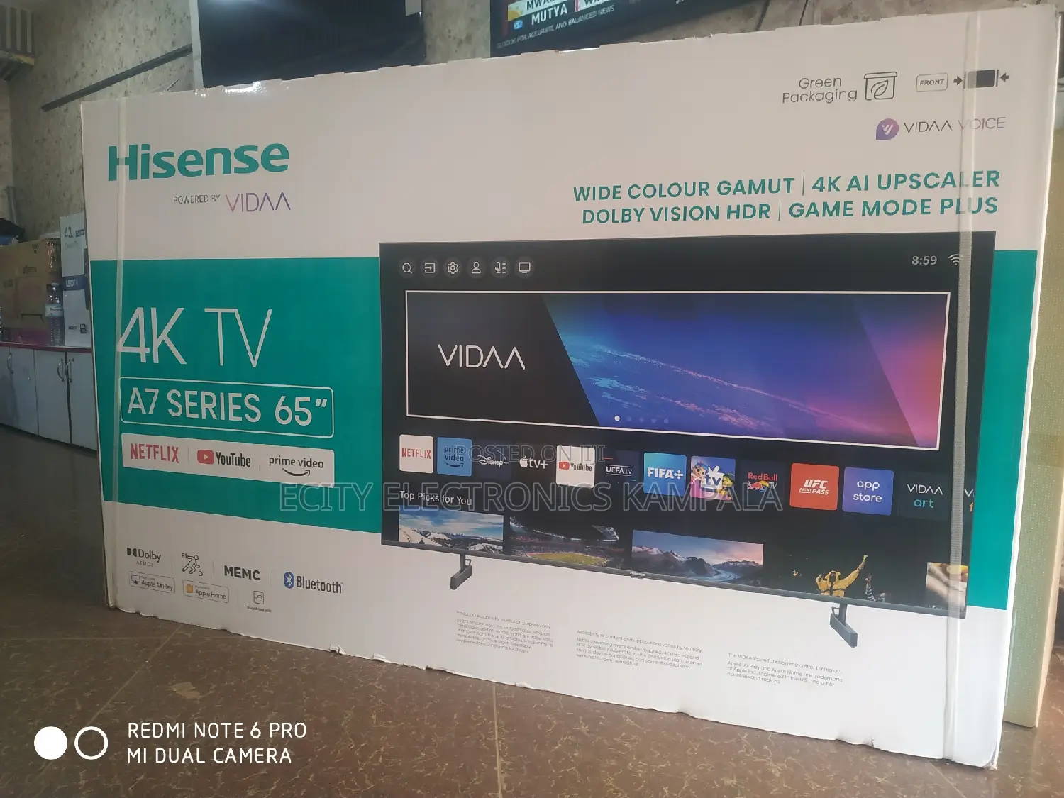 Hisense Smart 65"Inch Flat Screen