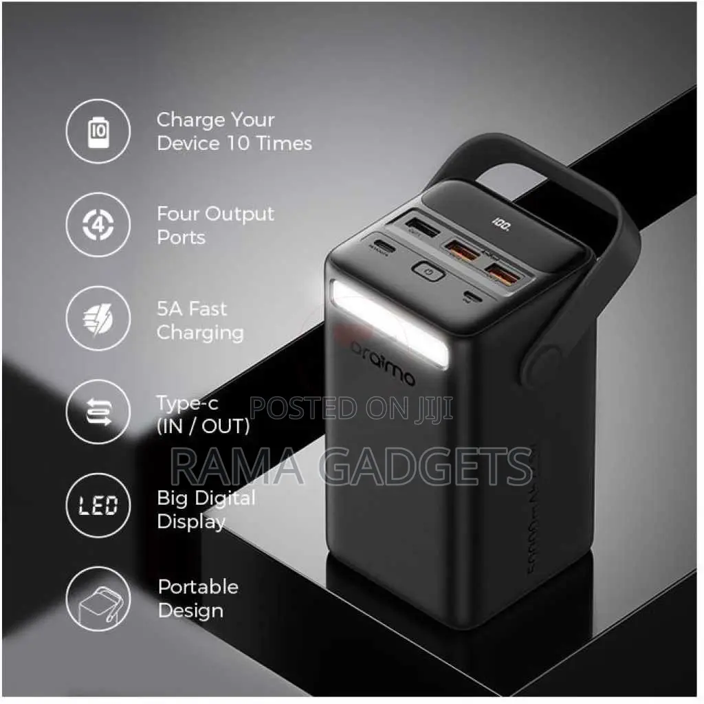 Power Bank 50000mah PD3.0 QC3.0; 10-Times Device