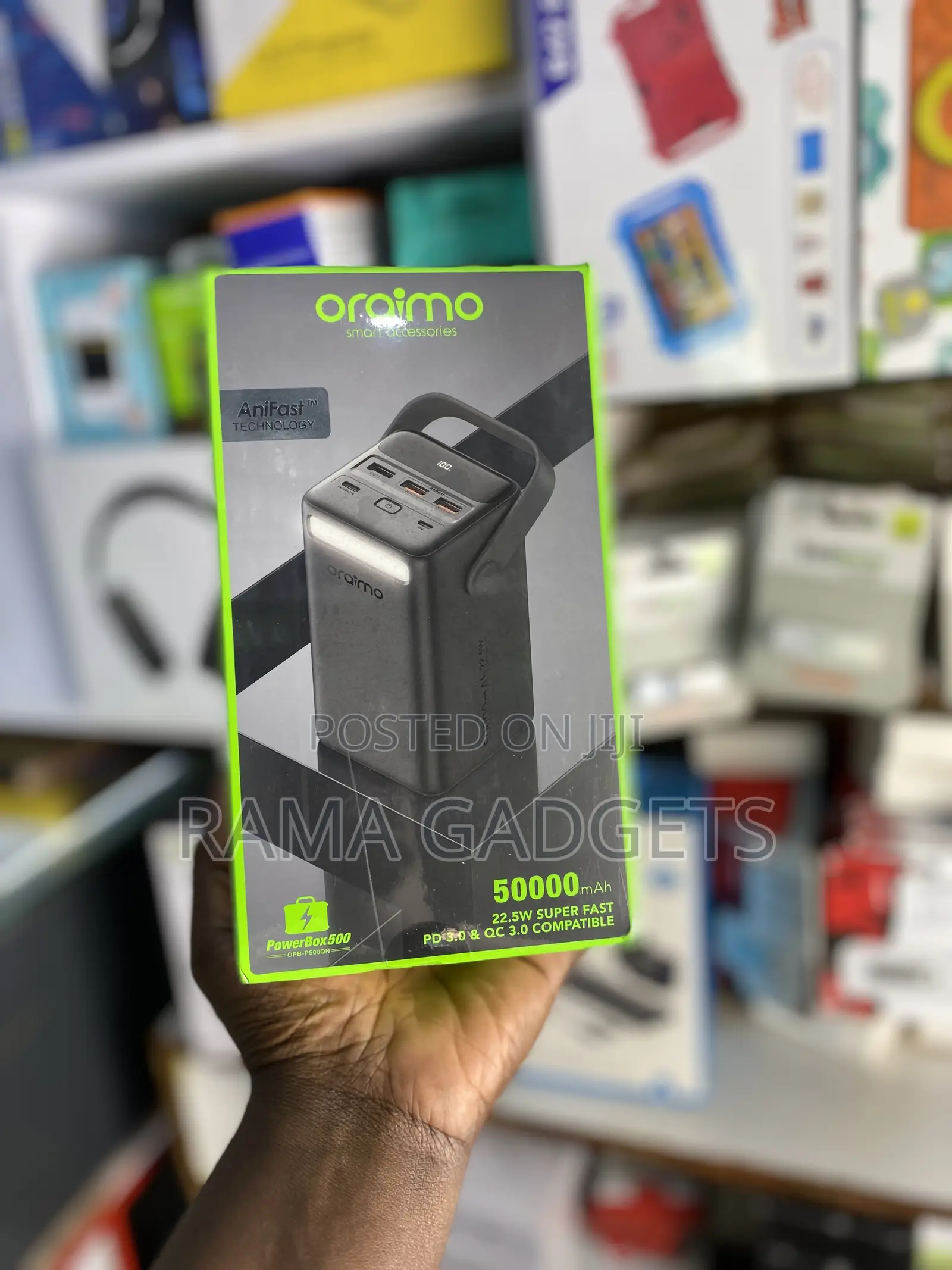 Power Bank 50000mah PD3.0 QC3.0; 10-Times Device