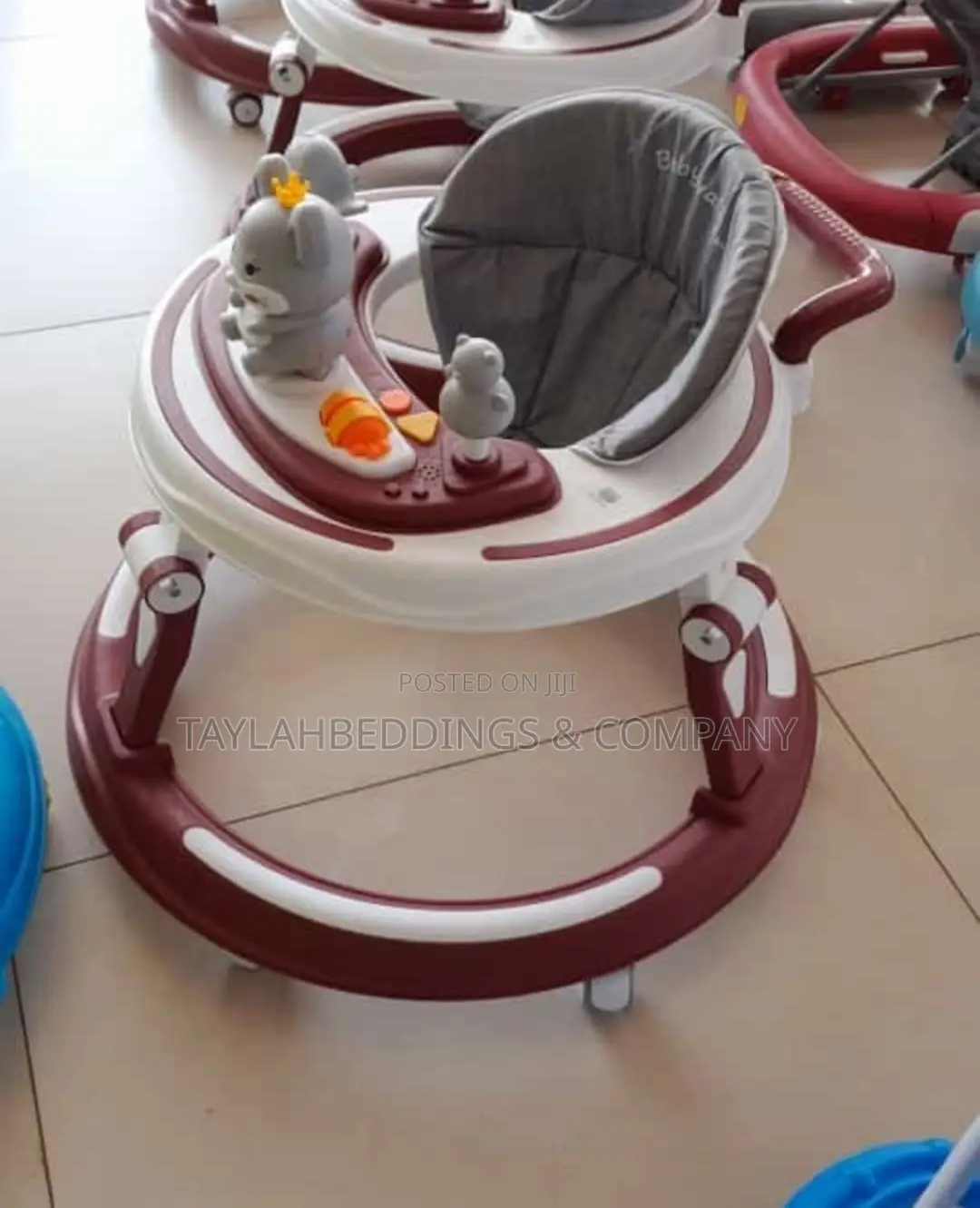 Baby Walker - Maroon White