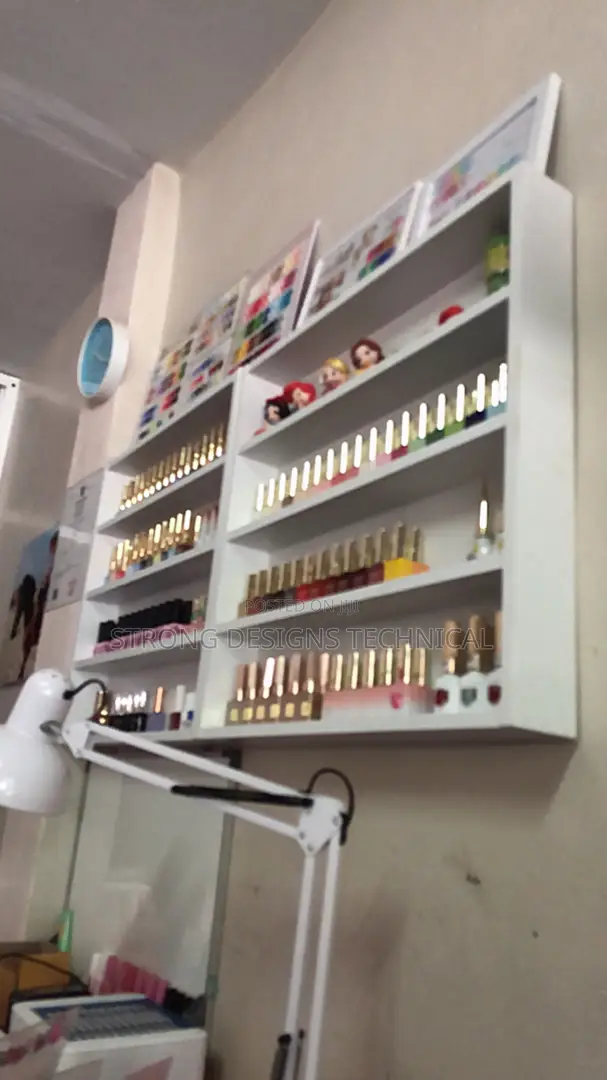 Manicure Nail Polish Shelves for Salons