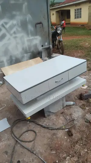 Center Table White and Silver Available H
