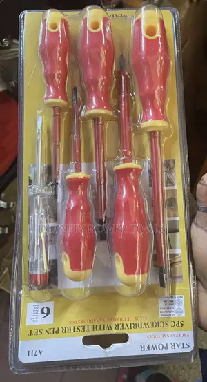 5pc Screw Driver With Tester Pen Set
