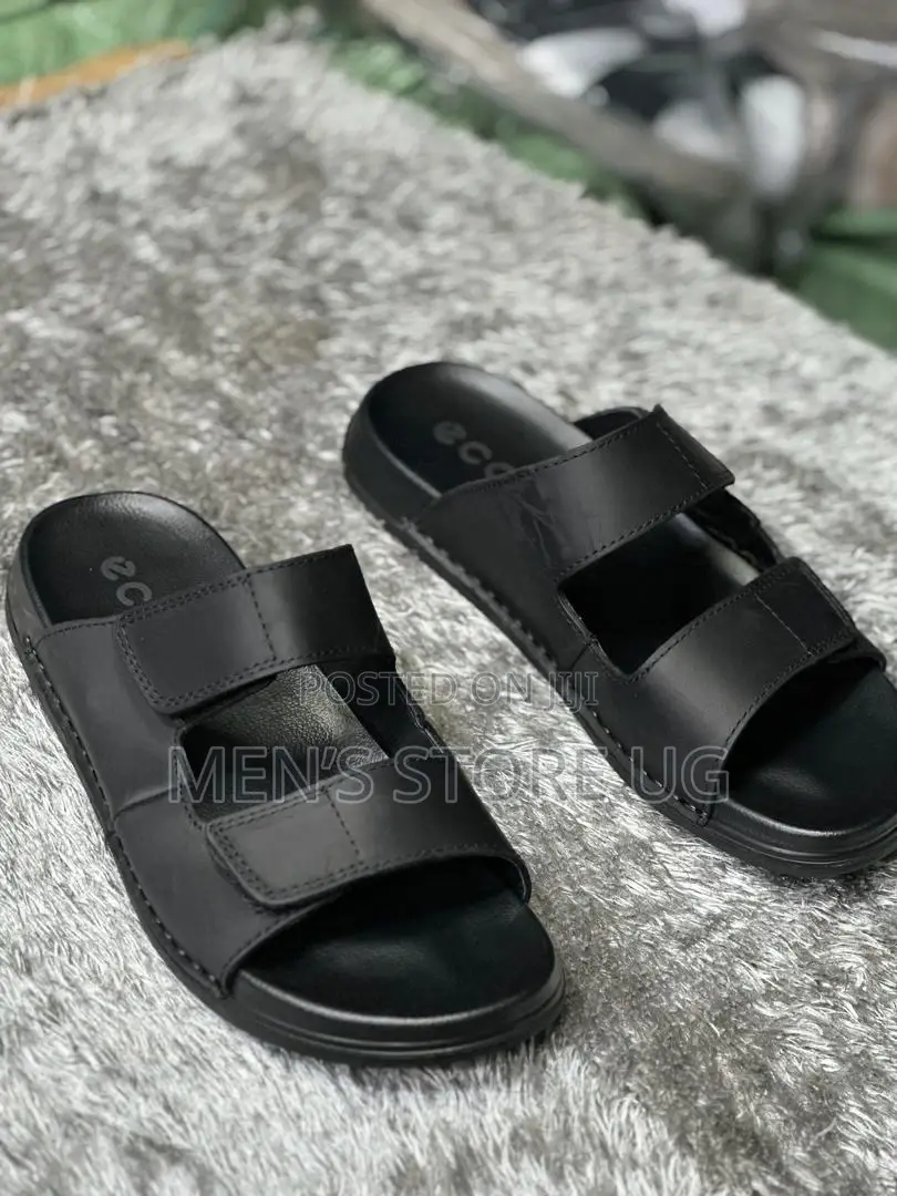Ecco Men’S Casual Genuine Leather Flats Sandals