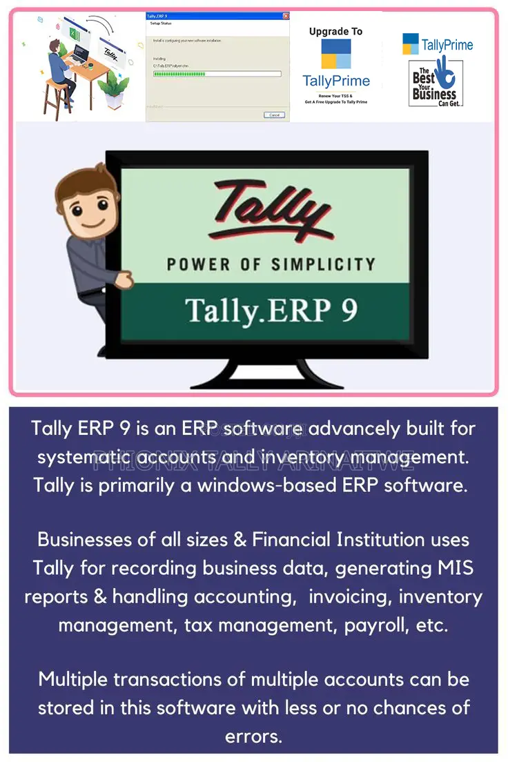 Tally.ERP 9 Installation (Fully Activated) + Basic Training