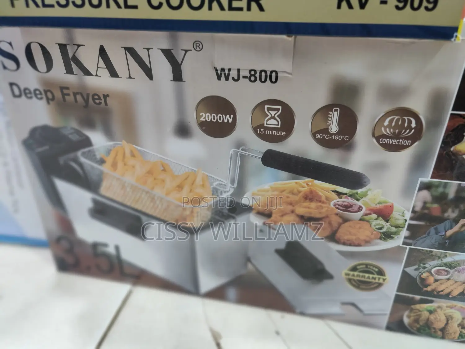 Sokany Deep Fryer 3.5l/Sokany 3.5l Deep Fryer/Deep Fryer