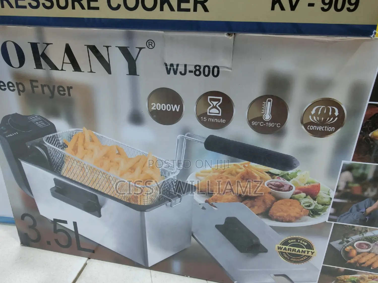 Electric Deep Fryer/3.5l Deep Fryer/Single Deep Fryer