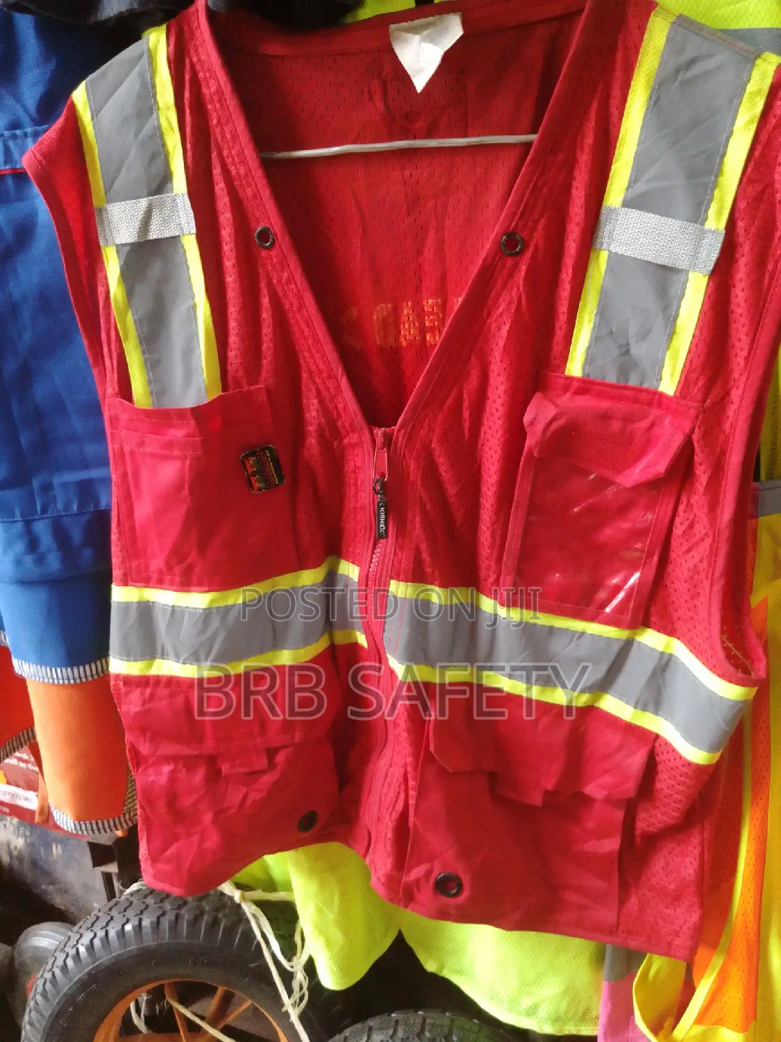 Reflector Jacket Netted Cloth