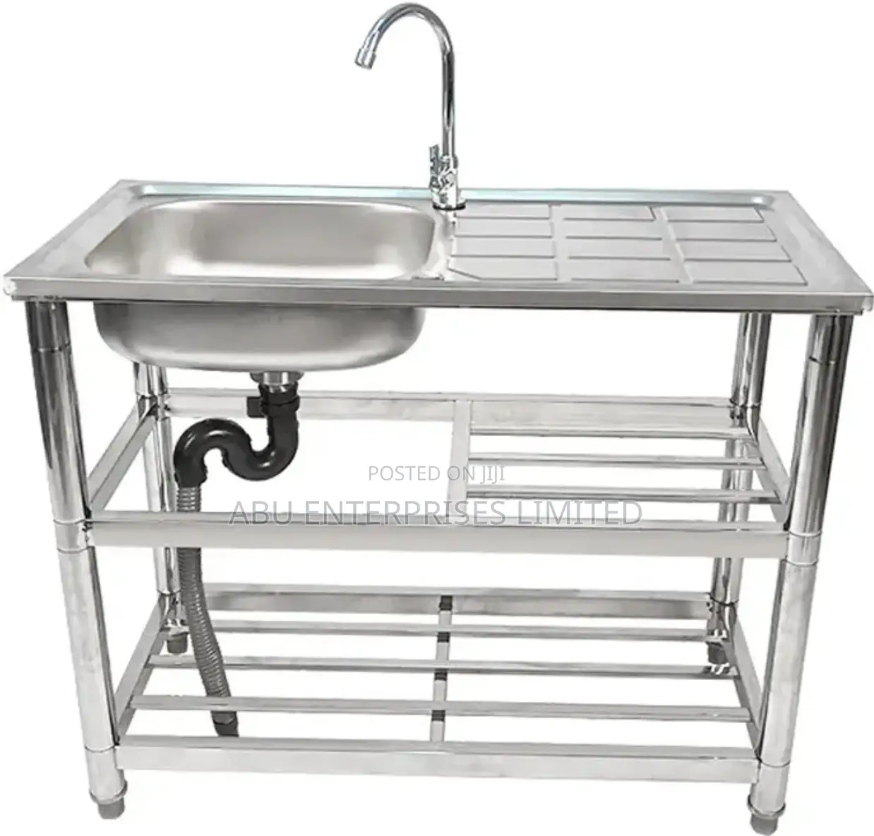 Kitchen Sink Single Bowl Single Tray