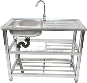 Kitchen Sink Single Bowl Single Tray