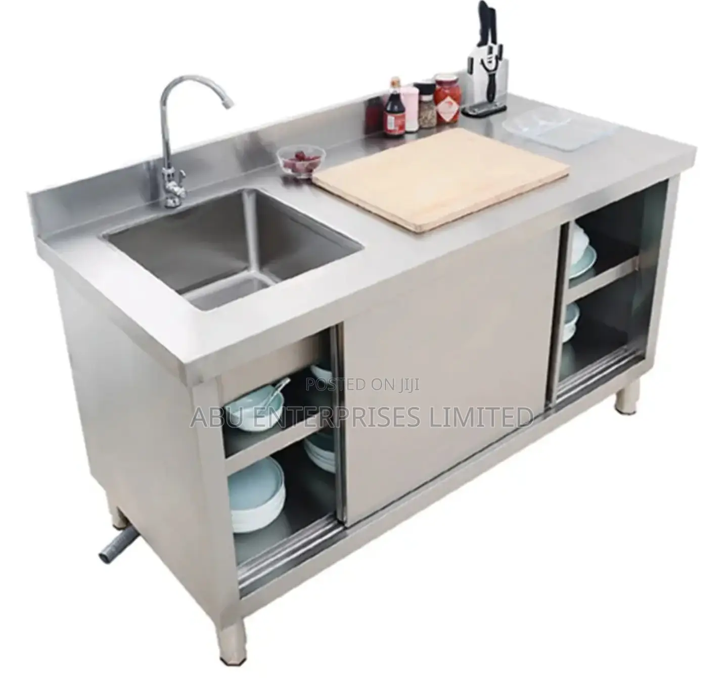 Kitchen Sink Single Bowl Single Tray