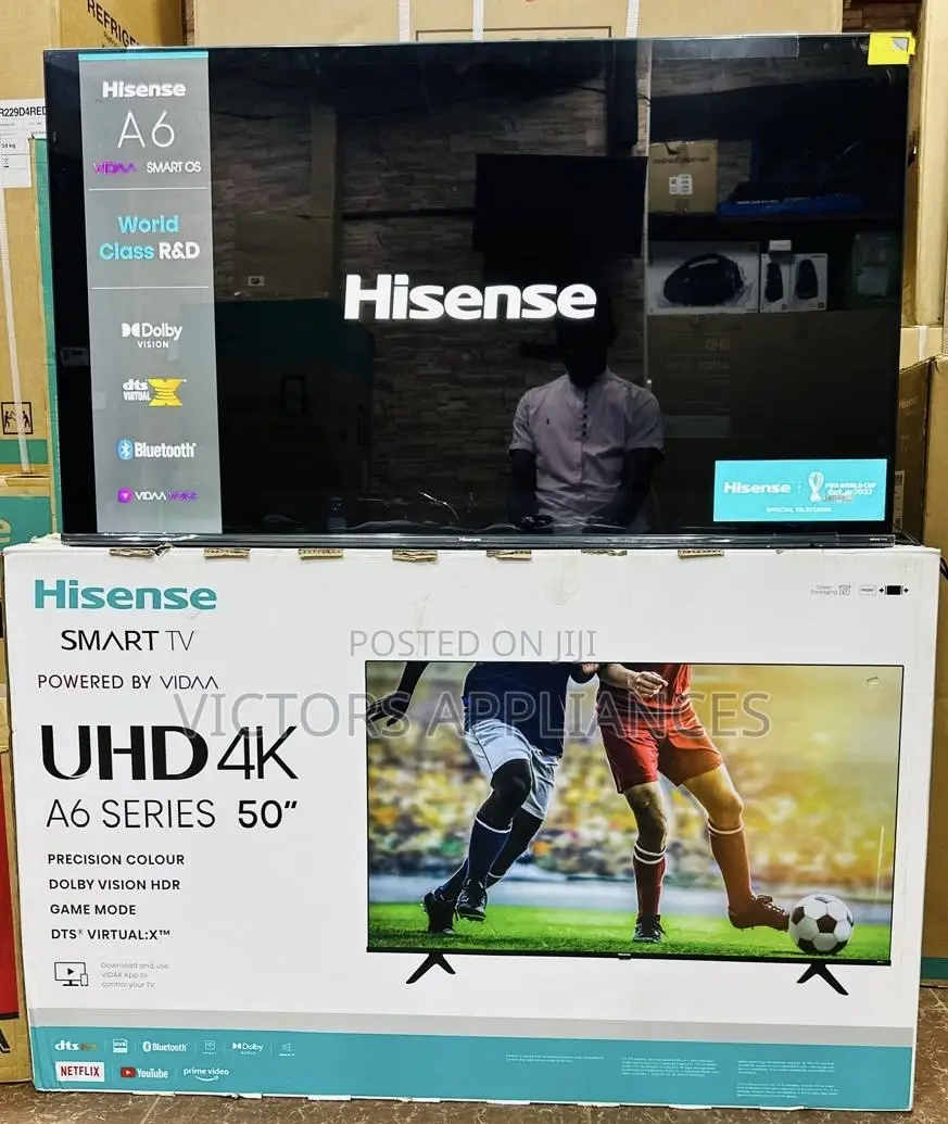 Hisense 50inches UHD Smart Tv A6 Series