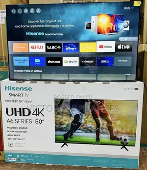 50inch Hisense Smart Tv Powered by VIDAA