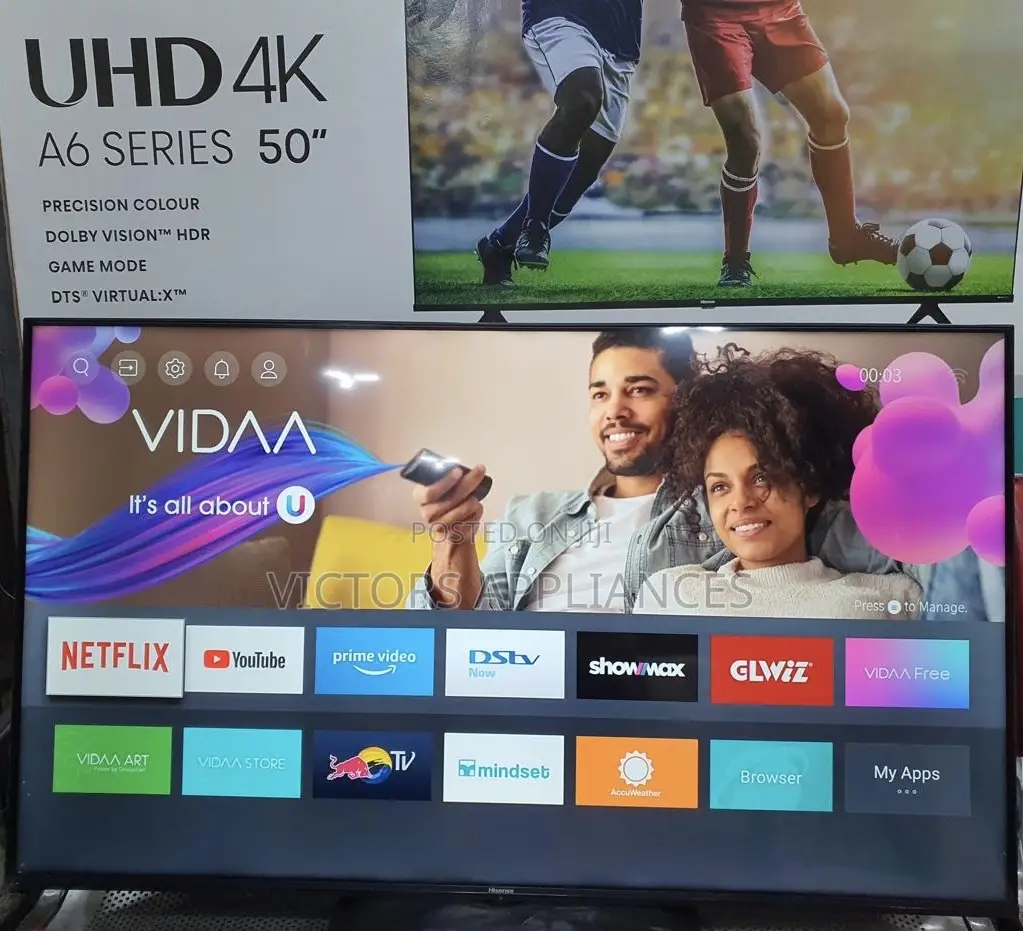50” Hisense Smart Tv