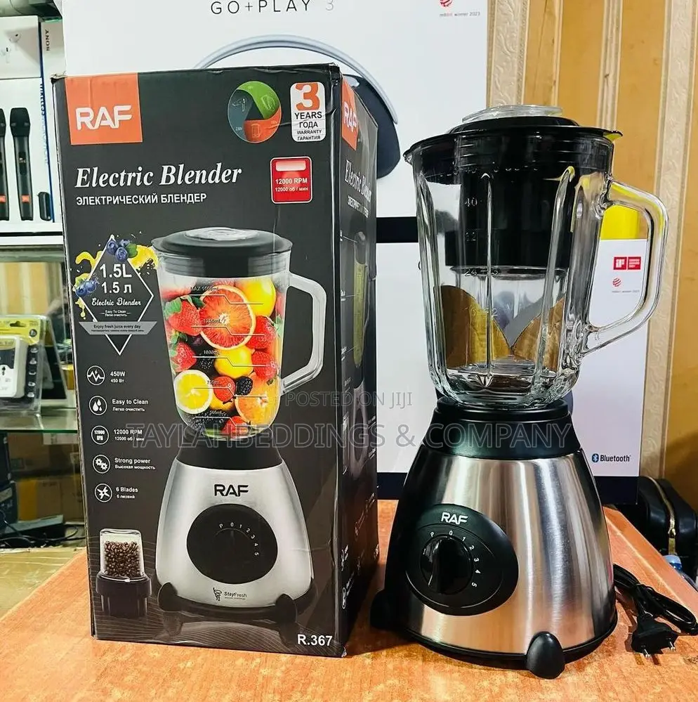 RAF R. Electric Blender Stainless Steel With Grinding Cup