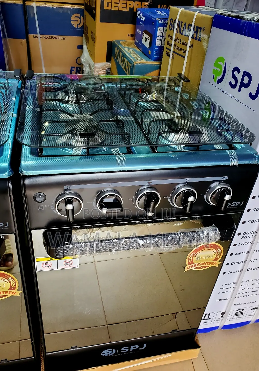 Gas Cooker, Electric Oven Grill