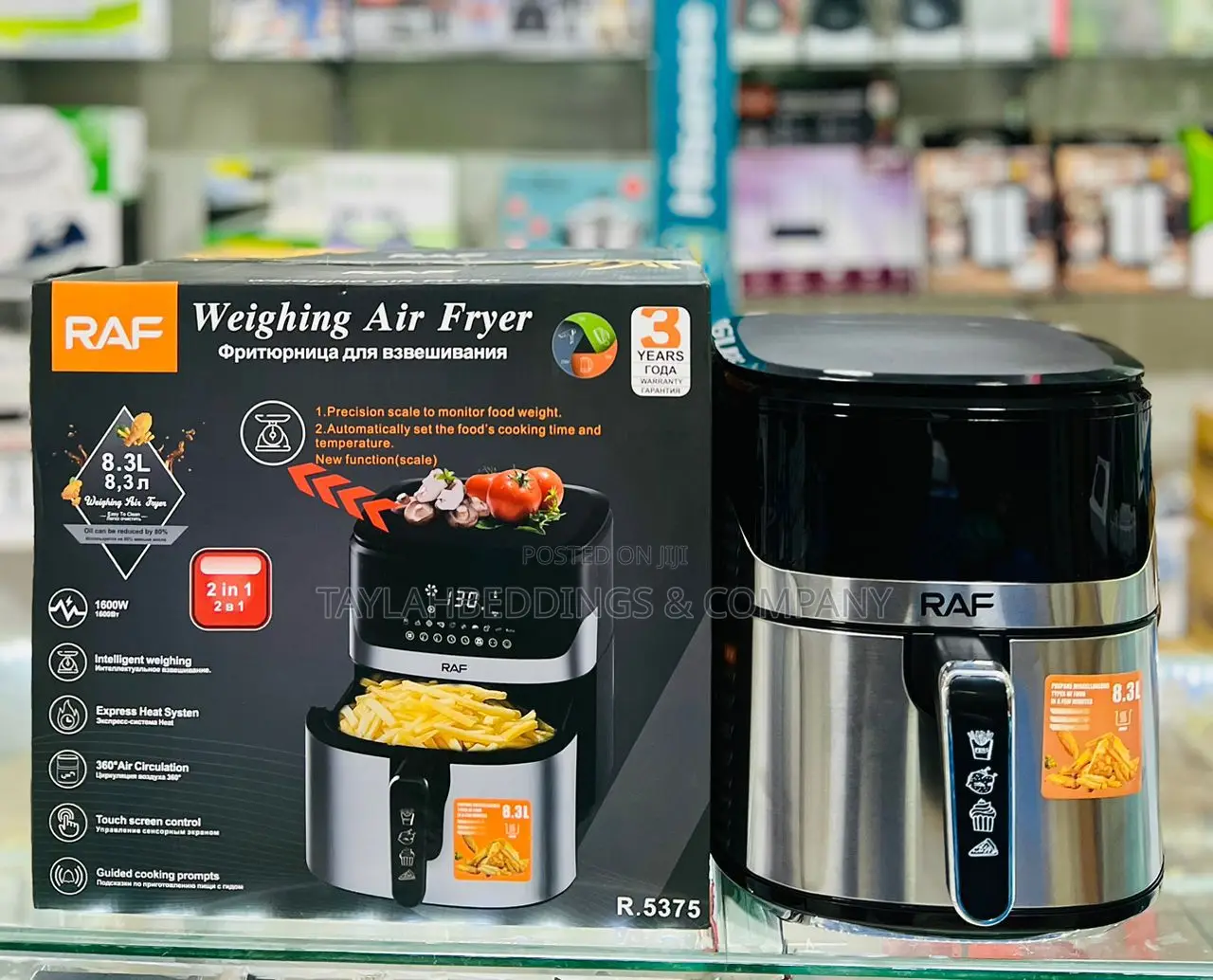 RAF Oven Smart Fryer Oil Free Electric Digital Air Fryers
