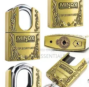 Mindy Anti-Theft Hard Steel Keyed Padlock - Golden